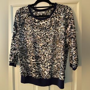 Jennifer Lopez Animal Print Top